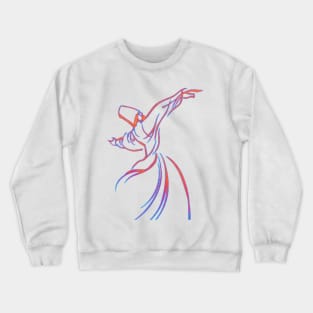 Energetic Dancing Sufi Crewneck Sweatshirt